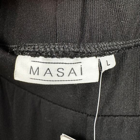 NEW Masai Trouser Pant Patricia Culotte Casual Loose Crepe Black Large Lagenlook - Picture 11 of 13